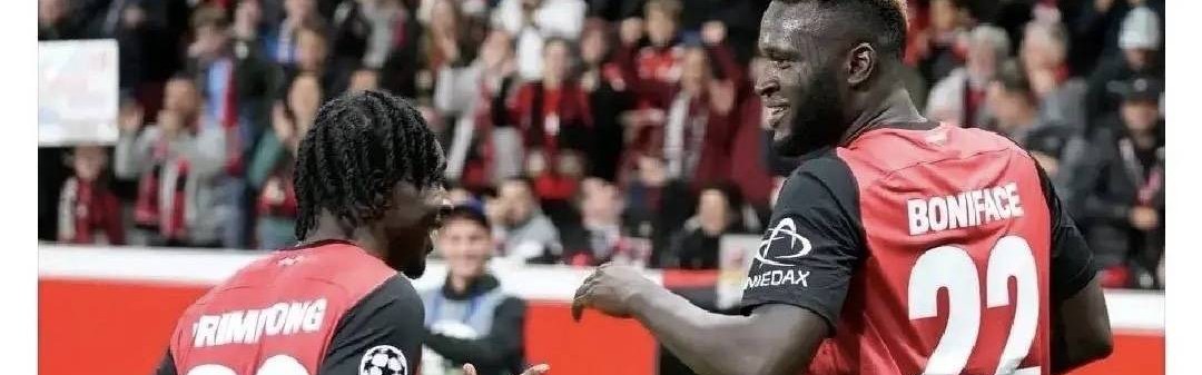 意甲媒体透露：勒沃库森俱乐部的前锋博尼费斯是米兰的锋线目标，目前双方已经有了首次接触